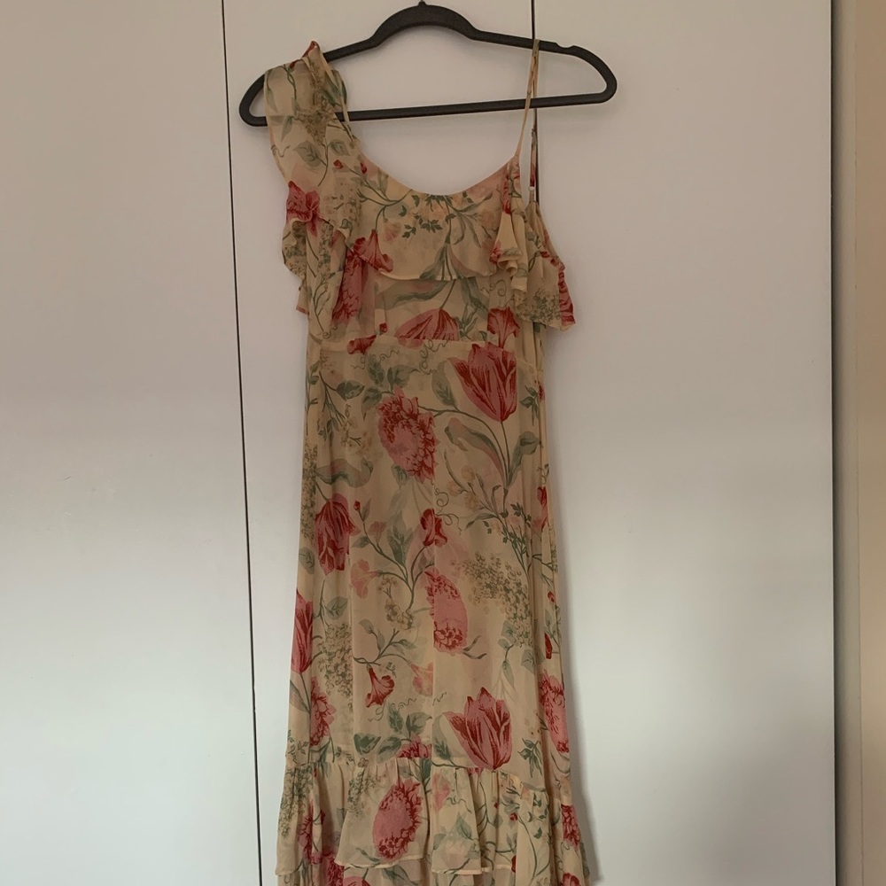 Reformation floral tiered dress